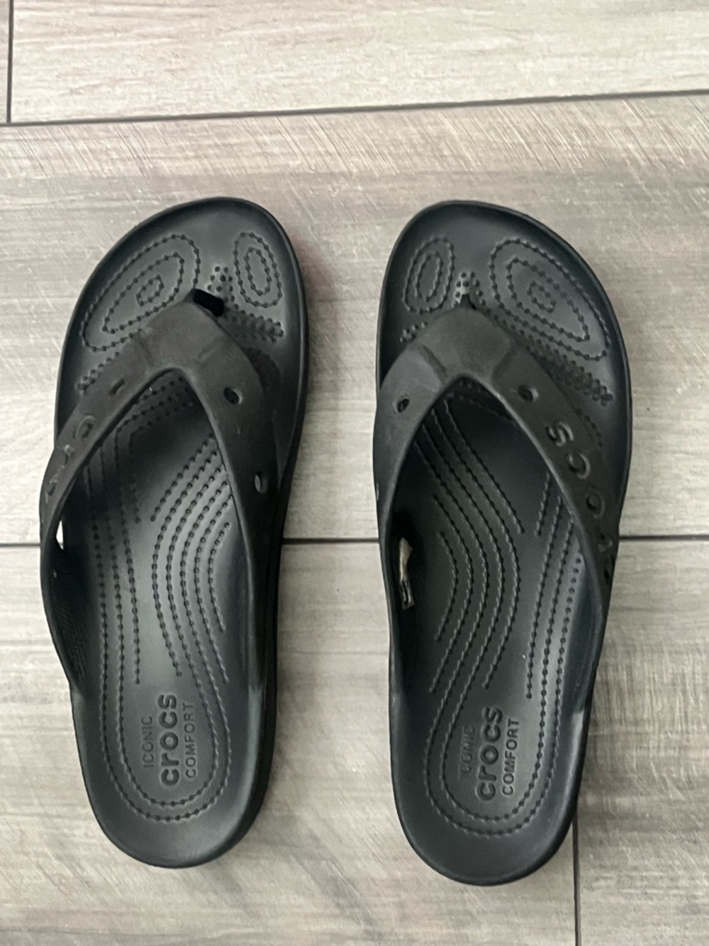 CROCS Black Platform Sandal- 8 - Picture 3 of 13